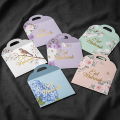 Premium Floral Eidi Envelopes – Elegant Eid Mubarak Money Envelopes Pack of 10