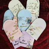 Premium Floral Eidi Envelopes – Elegant Eid Mubarak Money Envelopes Pack of 10