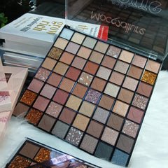 Maca Delicate Eye Makeup Color Eyeshadow Palette - 64 Colors