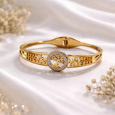 Gold Plated Tree Bangle