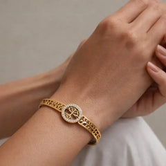 Gold Plated Tree Bangle