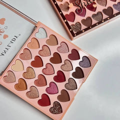 Any Lady Love Every Shade Heart-Shaped Eyeshadow Palette - 25 Colors