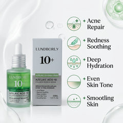 Lundborly Azelaic Acid 10 + Hyaluron Face Serum - 30ml
