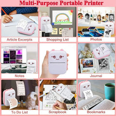 MINI PRINTER Adhesive Small Portable Bluetooth Printer