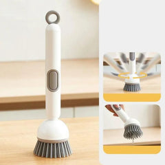 360° Rotating Kitchen Dish Brush with Soap Dispenser* Clean Dishes with Ease