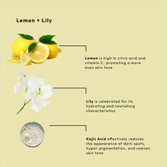 Be Care Love Spa Brightening Lemon + Lily with Kojic Acid 4-in-1 Packet Box