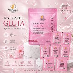 Woomin Skin Care 6 Steps Gluta Facial Kit