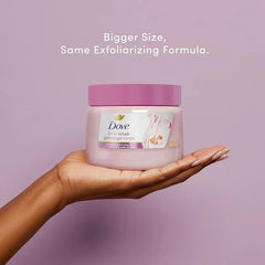Dove Exfoliating Body Scrub in Himalayan Salt & Rose Oil - 425g