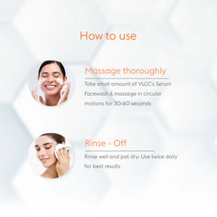 VLCC Acne Defense Serum Face Wash with Salicylic Acid Serum & Orange Peel - 150ml