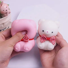 Bow Bear Squishy Toy – Each
