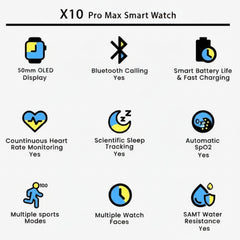 X10 Pro Max Smart Watch