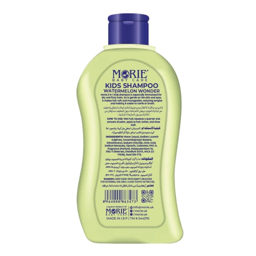 Morie Kids Shampoo 3-in-1 Watermelon Wonder - 250ml