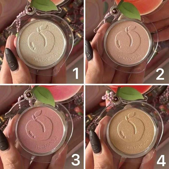 HUDA MOJI Peach-Themed Keychain Blusher & Highlighter - Each