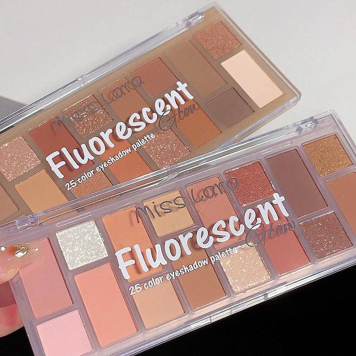 Miss Lara Fluorescent Eyeshadow Palette -  16 Colors