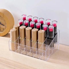 Acrylic Lipstick Nail Polish And Jewellery Display Rack 24 - Grid Lipstick Holder