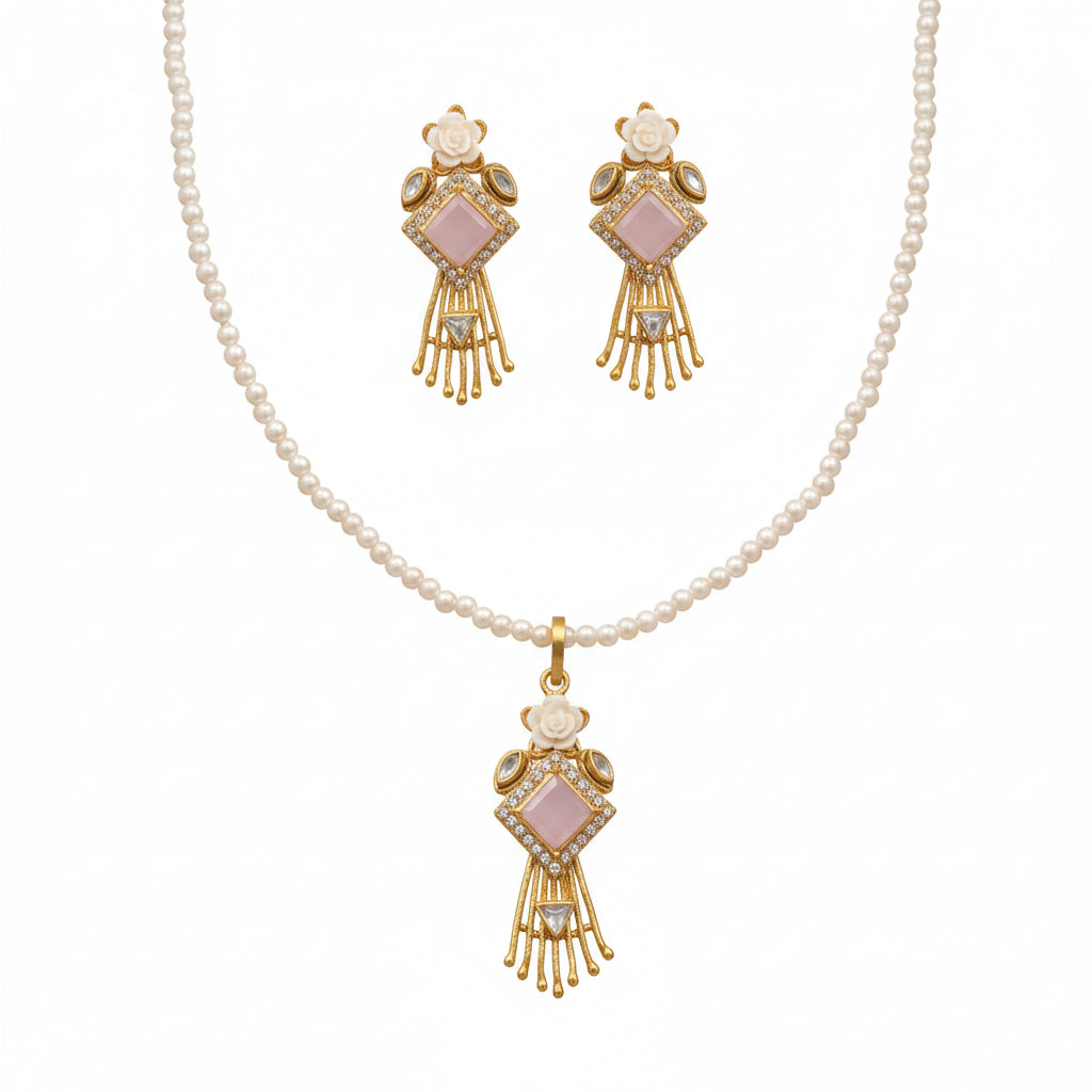 Turkish PAL Locket Earrings Studs – Antique Golden Polish