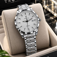 TROVE Gents Watch – Stainless Steel Chain, Brass Case & Radium Needle Dial
