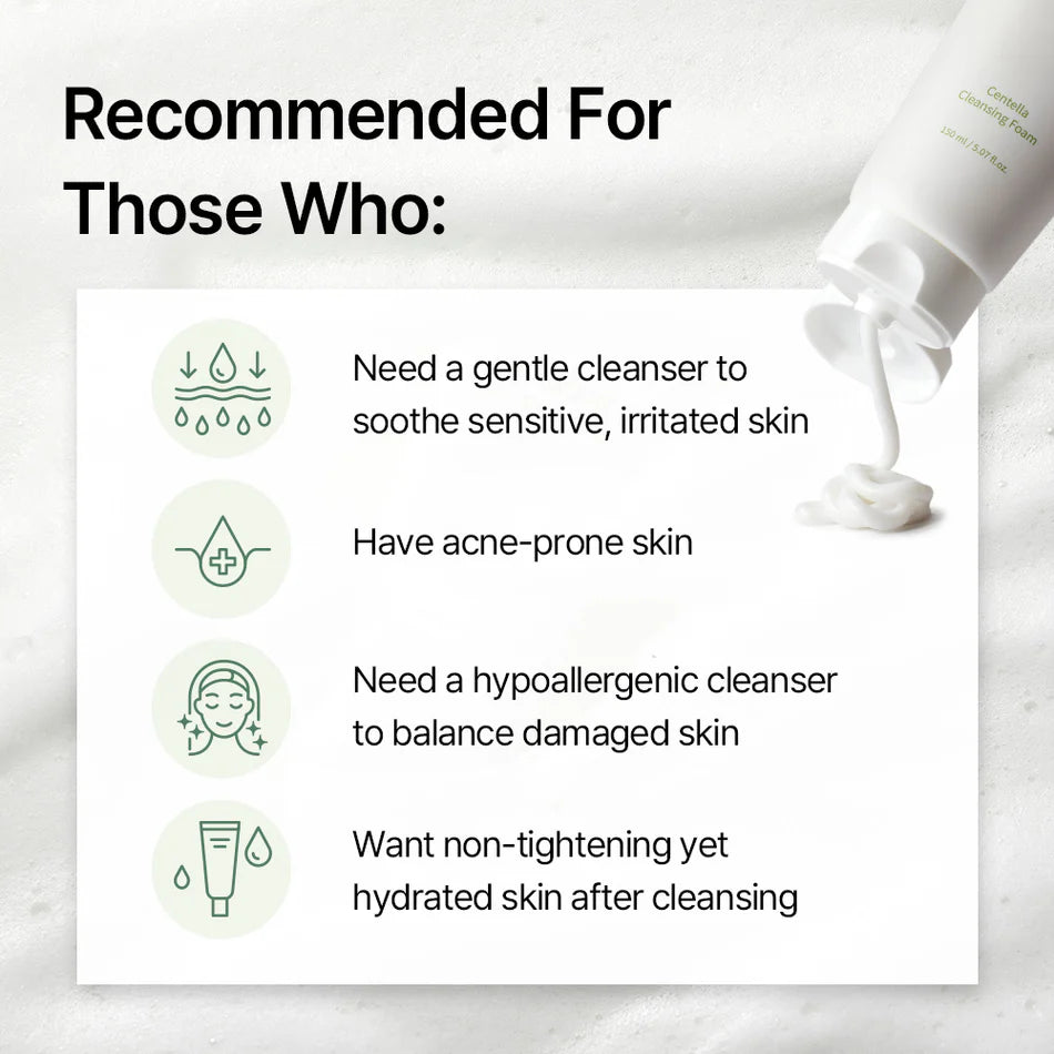 Mixsoon Centella Cleansing Foam – 150 ml