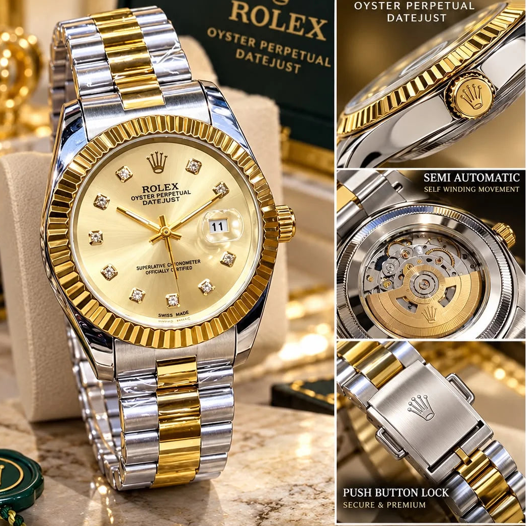 Rolex Datejust Two Tone Watch