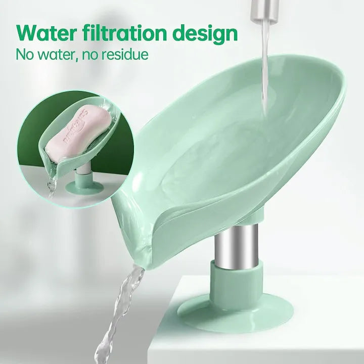 Leaf Shape Soap Box Drain Soap Holder