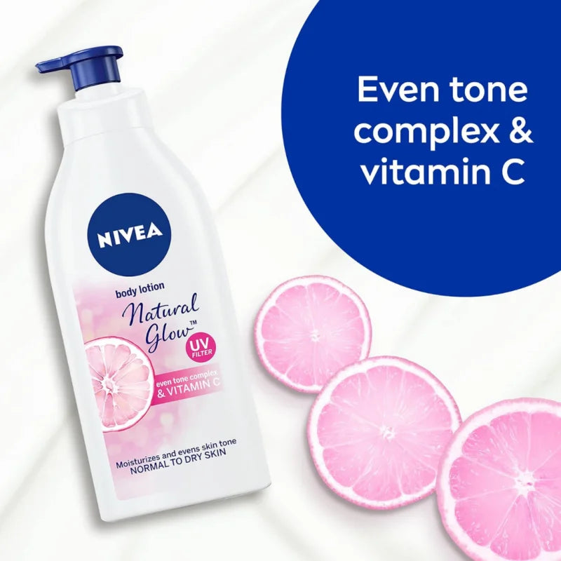 Nivea Natural Glow Cool Fresh Normal To Dry Skin Body Lotion, Normal To Dry Skin - 400ml