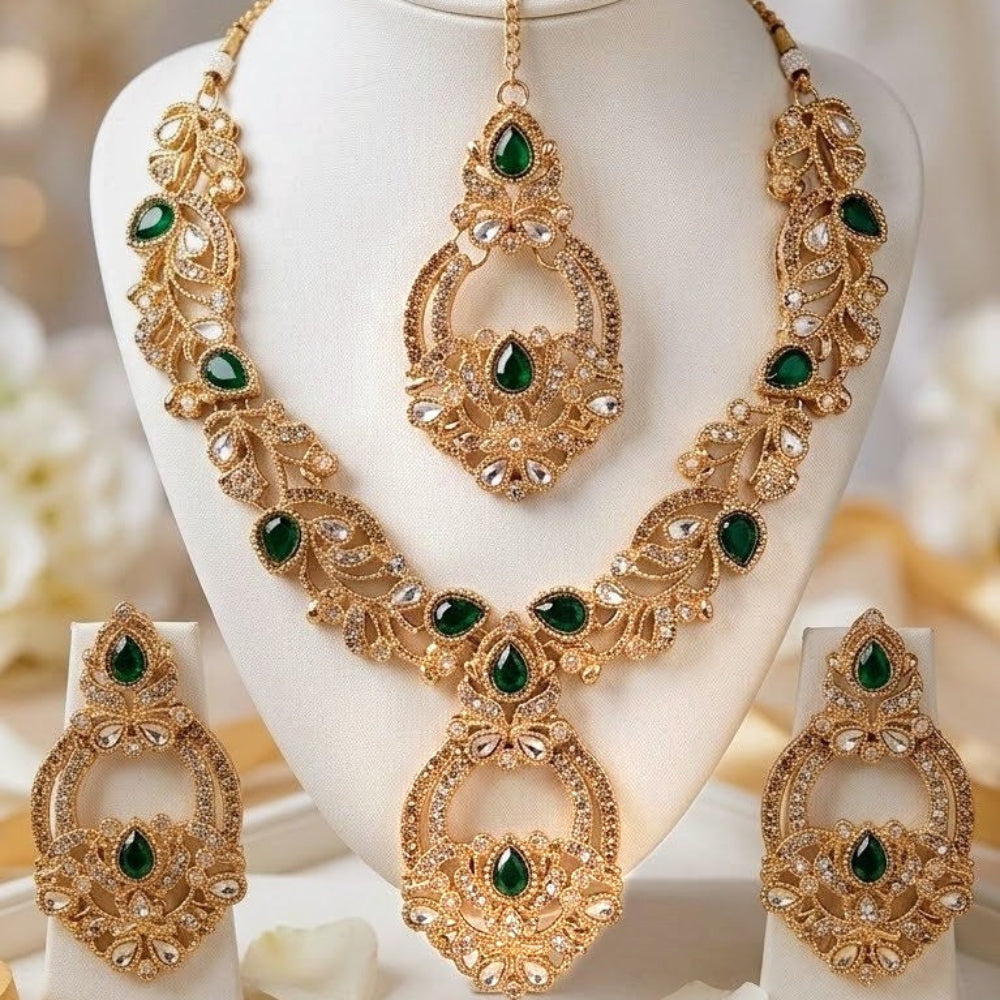 Stone Shisha Kundan set