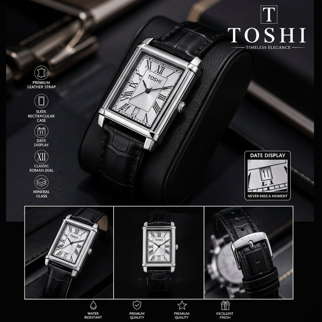 TOSHI Premium Rectangular Watch
