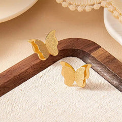 Stainless steel  Butterfly earring - Each