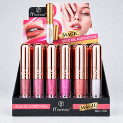 fflomror Magic Gold Oil Waterproof Lip Gloss