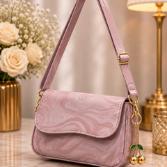 Girl's Leather Textured Hand Bag