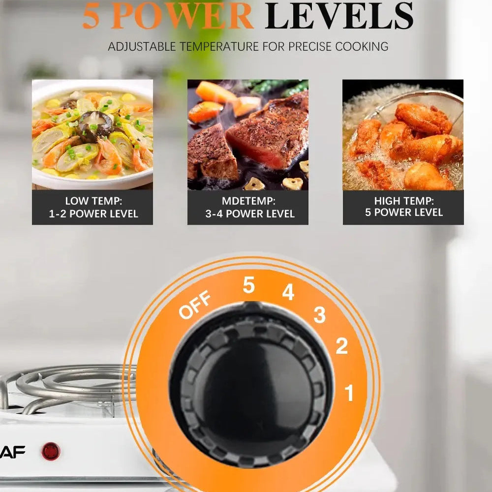 RAF Electric Stove Dual Burner Hot Plate