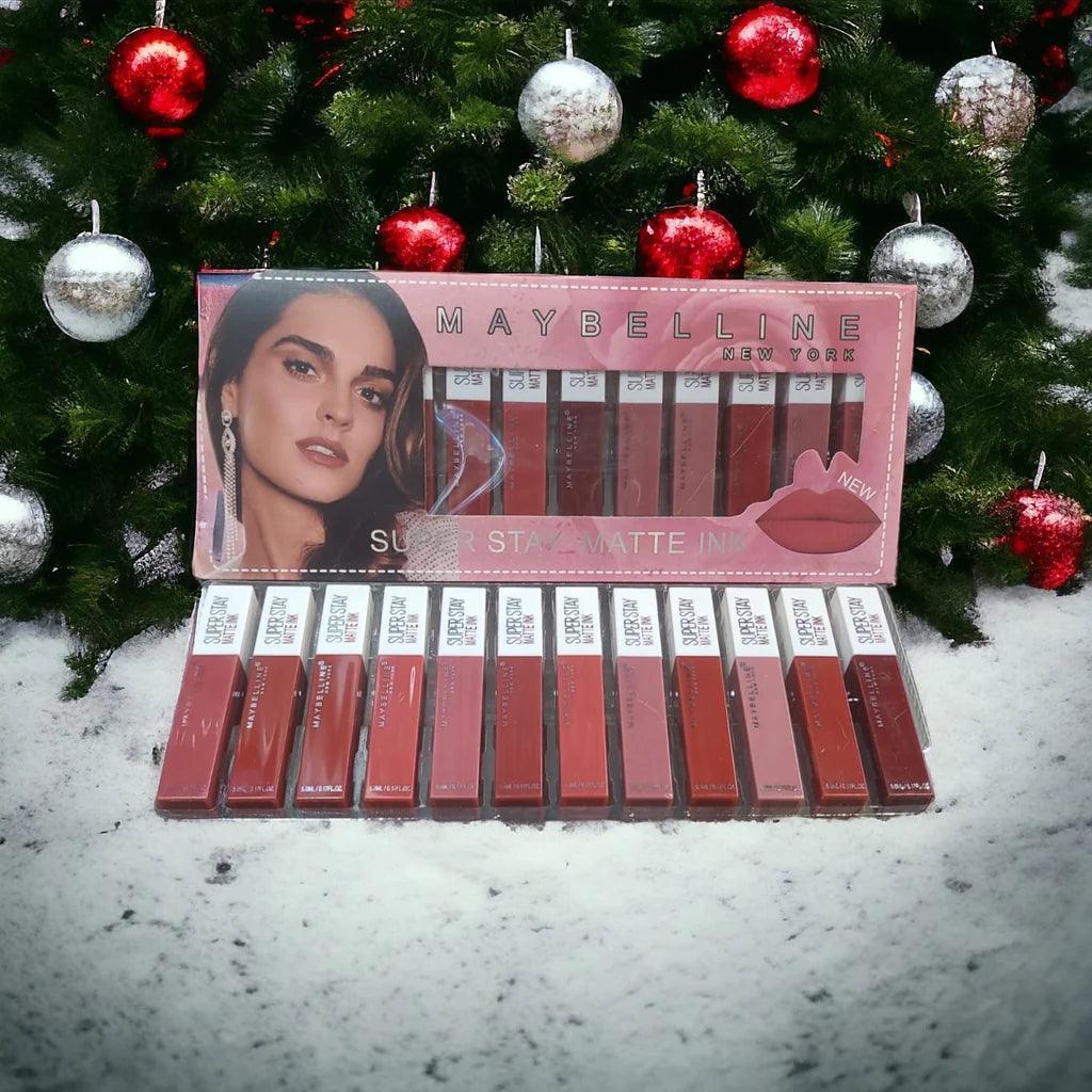 Maybelline Super Stay Matte Ink Lip Gloss - 12pcs Set