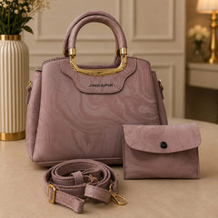 Jing & Pin marble-patterned handbag - Each