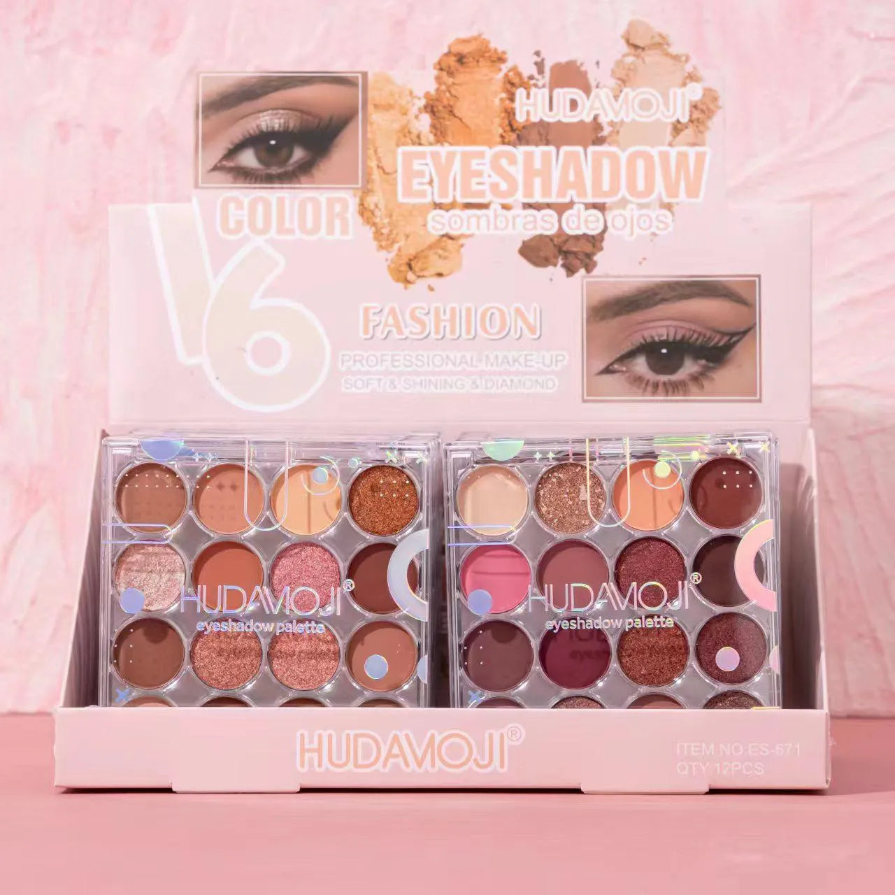 Hudamoji Fashion Eyeshadow Palette -  16 Colors