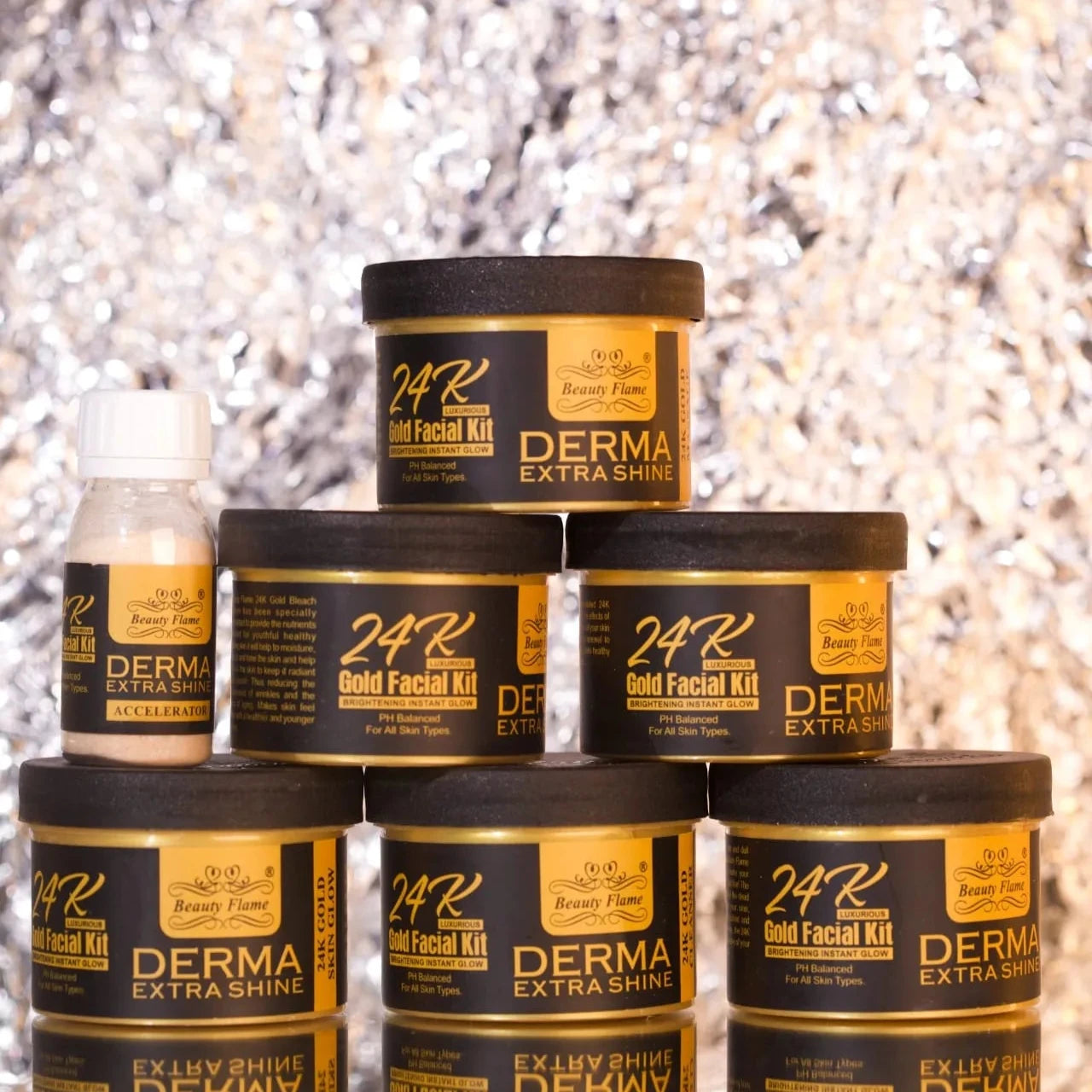 Derma Extra Shine 24k Gold Facial 6 Step Kit