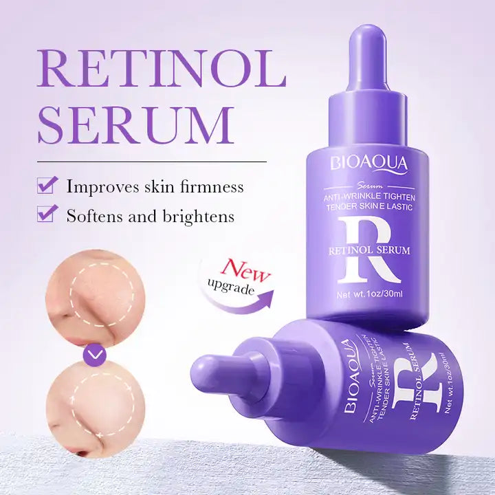 Bioaqua Anti Wrinkle Tighten Tender Skin Eleastic Retinol Face Serum - 30ml