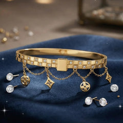 Louis Vuitton Gold Charm Bangle Bracelet - Each