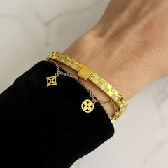 Louis Vuitton Gold Charm Bangle Bracelet - Each