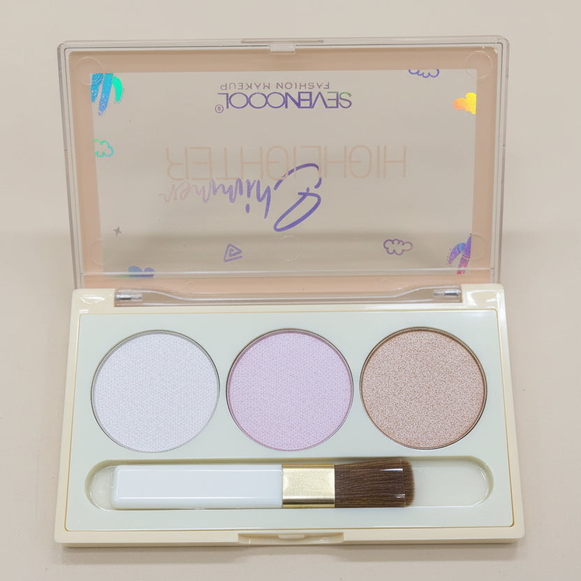 Sevencool 3 in 1 Highlighter Palette