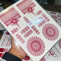 Simple Aesthetic Full Hand Sticker Tatto Mehndi