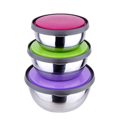 Stainless Steel Food Storage Box Airtight -  3 Pcs