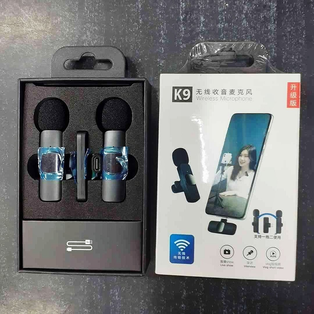 K9 Dual Professional Wireless Type-a, Type-c and Lightning Microphone