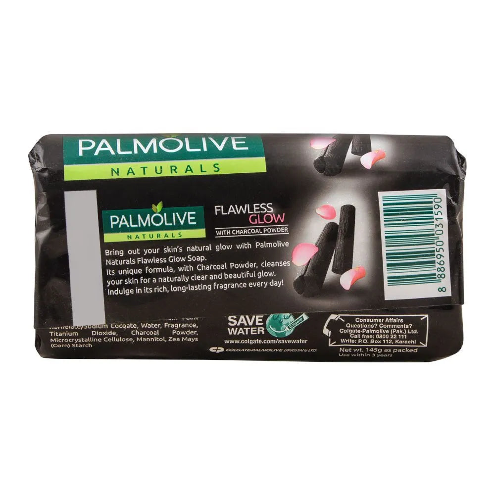 Palmolive Naturals Flawless Glow Soap, With Charcoal Powder -  145g