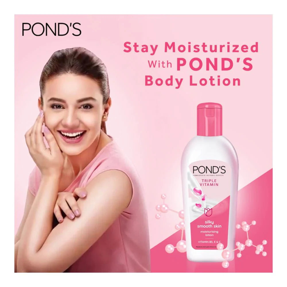 Pond's Triple Vitamin Moisturizing Lotion, Silky Smooth Skin