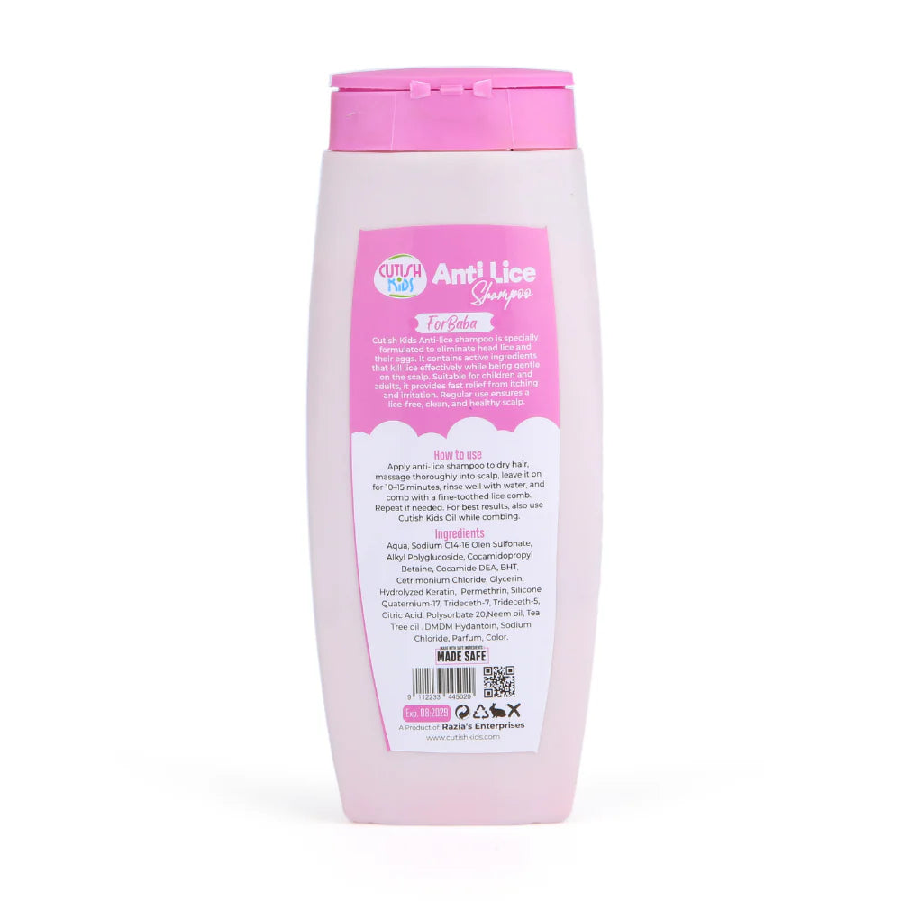Cutish Anti Lice Shampoo For Kids - 200ml