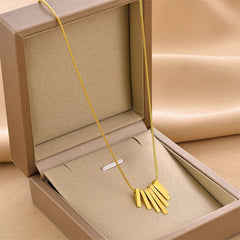 Stainless Steel Geometry String Sector Shape Pendant