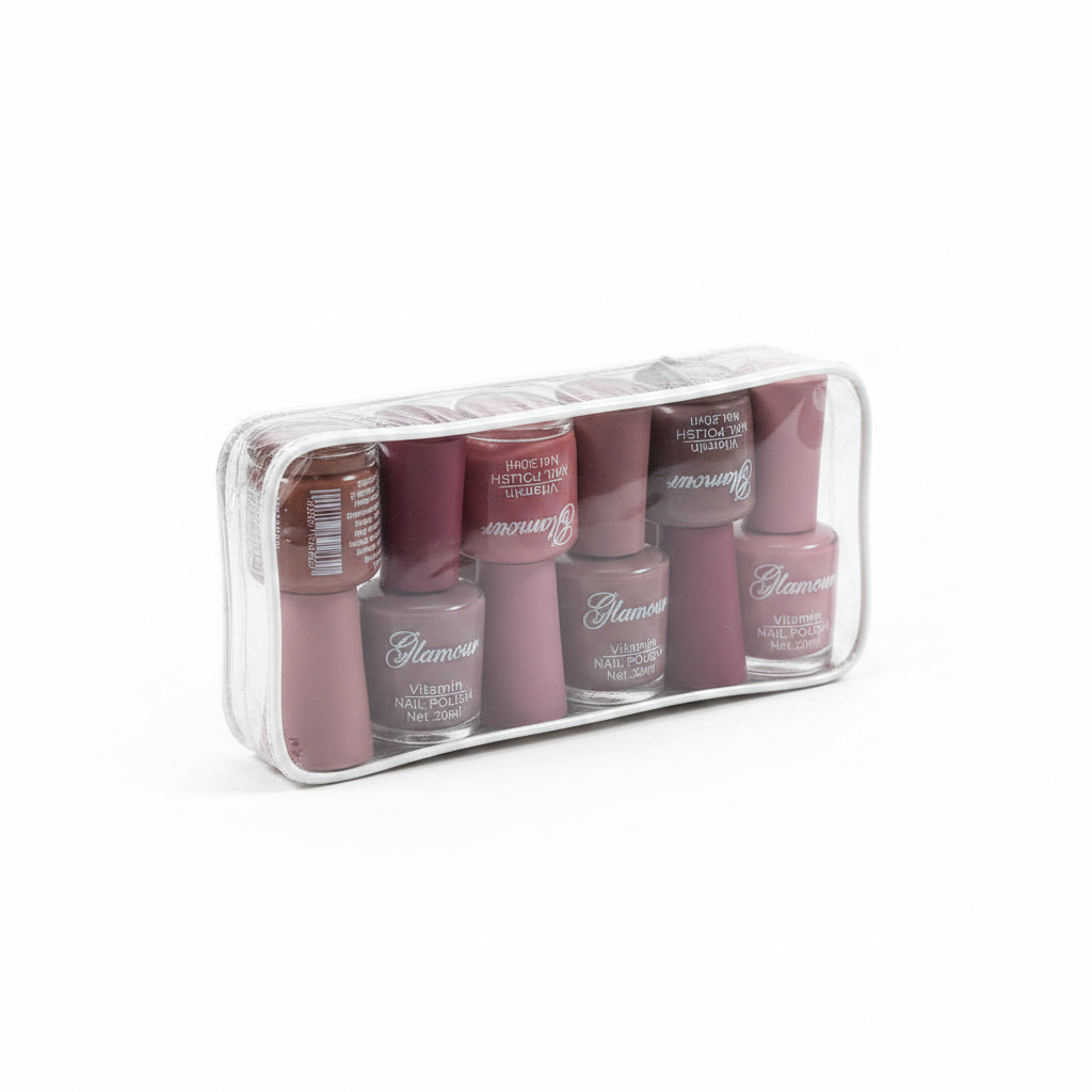 Glamour Permanent Matte Nail Polish - 12 Pcs Set