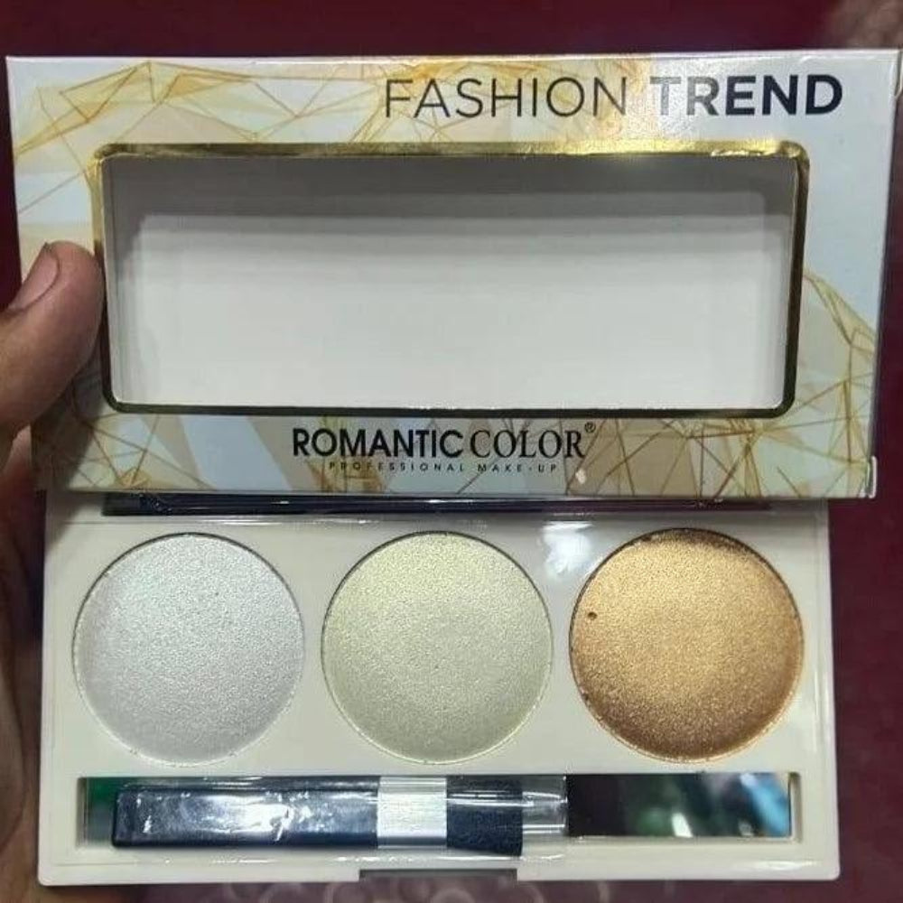 3 in 1 Fashion Trend-Blusher and Highlighter Makeup Kit