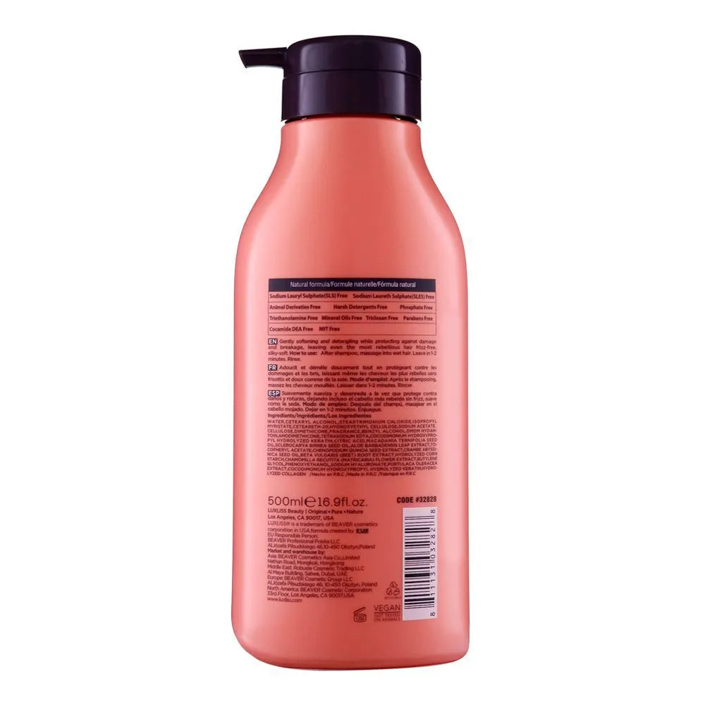 Beaver Luxliss Brazilian Therapy Keratin & Collagen Repairing Hair Care Conditioner - 500ml