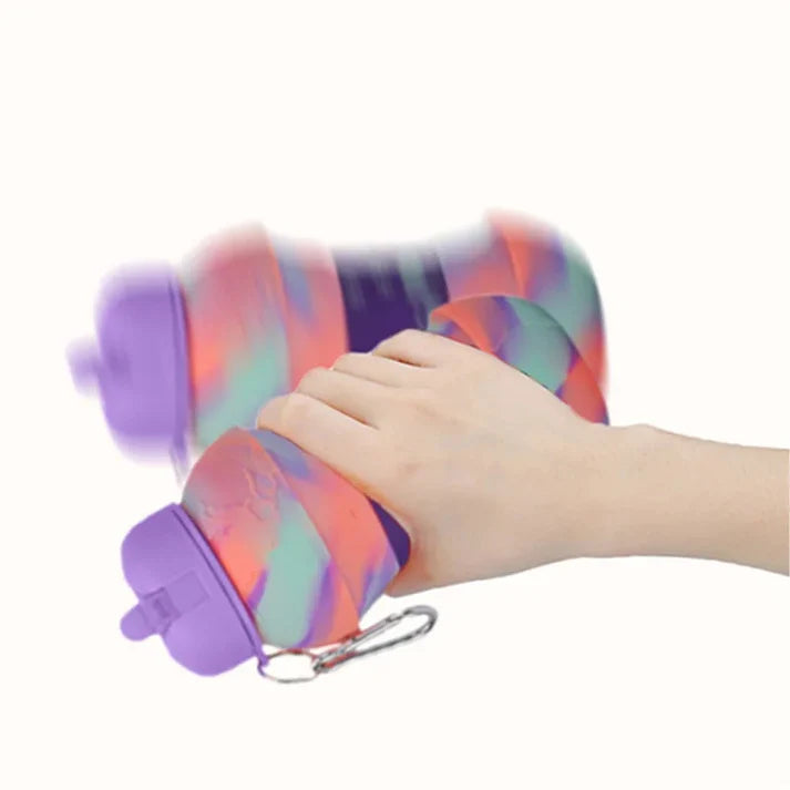 Silicone folding watter bottle